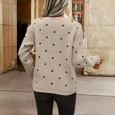 Emily – Polka Dot Knit Sweater