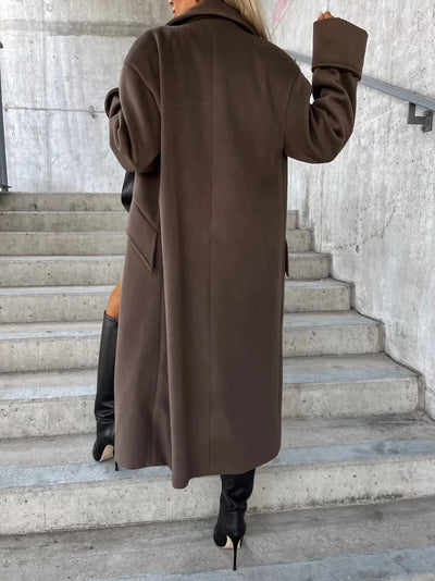 Annalena™ | Eleganter Wollmantel mit Klassischem Reverskragen