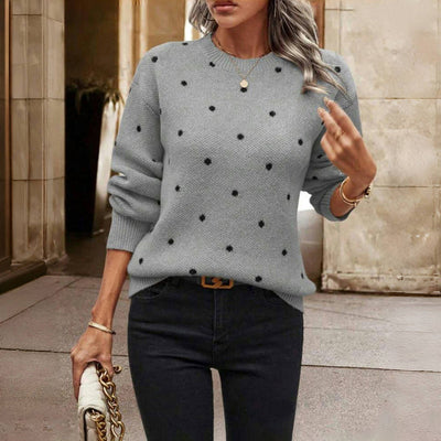 Emily – Polka Dot Knit Sweater